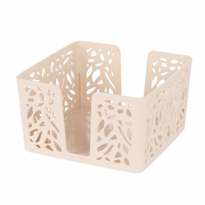 Салфетница "Лира" квадратная (бежевый) (уп.20) (Стандарт качество)