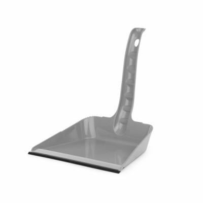 Совок д/мусора с высокой ручкой СЕРЫЙ