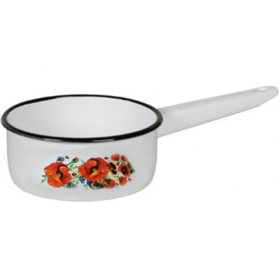 Ковш 1,0л эм белый с рис [МАКИ МЕЧТА]