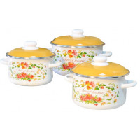 Набор кастрюль 3пр №02 (2+3+4л) МИЛЫЙ ДОМ