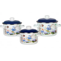 Набор кастрюль 3пр №02 (2+3+4л) СОЛНЕЧНЫЙ ДЕНЬ