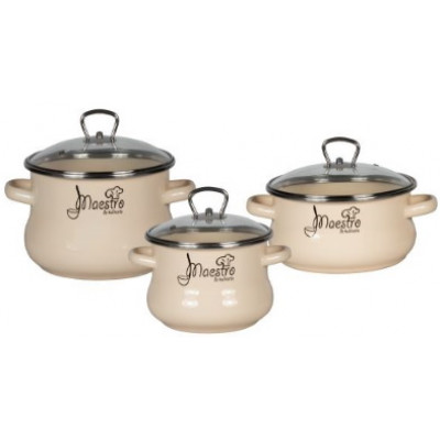 Набор кастрюль 3пр №13 (2л+3л+4л) МАЭСТРО