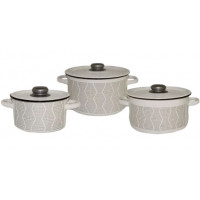 Набор кастрюль 3пр №144 (1,5л+2,9л+4,5л) ГЕОМЕТРИЯ