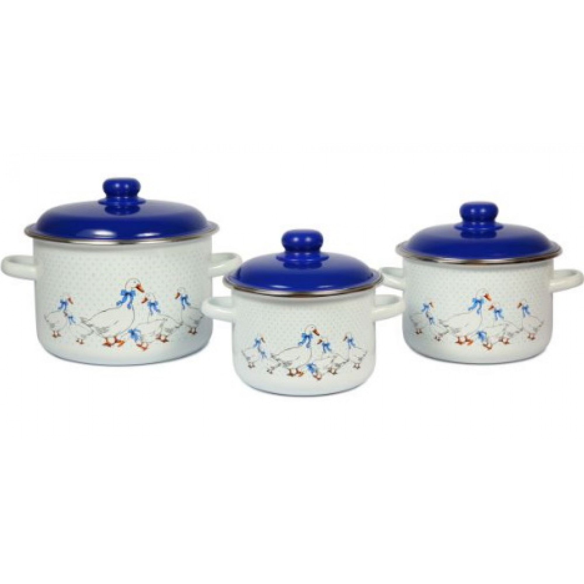 Набор кастрюль 3пр №19 (2л+3л+5,5л) ГУСИ