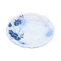 Тарелка стеклокерамика "Синий бархат" 260мм