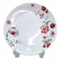 Тарелка стеклокерамика 8,5"Розовый флокс"