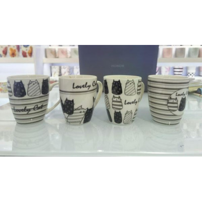 Кружка "Милый кот"4цв.350мл