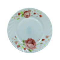 Розовое конфетти Тарелка стеклокерамика 9"