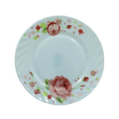 Розовое конфетти Тарелка стеклокерамика 9"