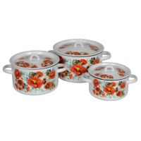 Набор кастрюль 3пр №33 (1,5л;2,9л;4,5л) МАКИ МЕЧТА