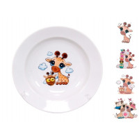 Тарелка мелкая 175 мм Жирафики Гладкий край