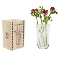 Ваза 19см для цветов "Магия" стекло в п/у
