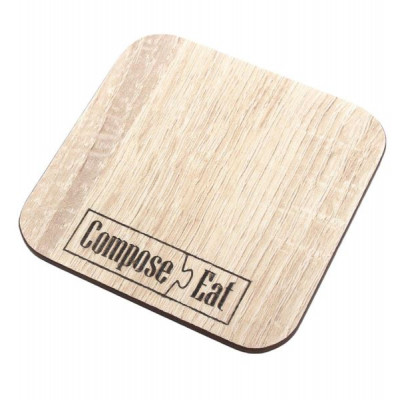 Подставка под кружку 9,5*9,5см( бумажно-слоистый композитный материал)