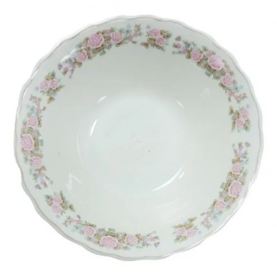 Салатник фарфоровый 7" рис "Розовые цветочки"180мм