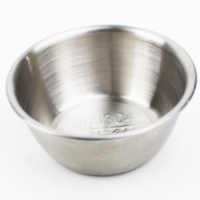 Соусник-солонка 100мл из нержавейки 7*3,5см