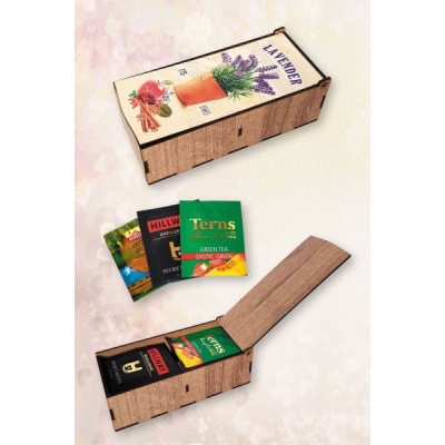 Коробочка для чайных пакетиков (2 ячейки) сувенир Т 901