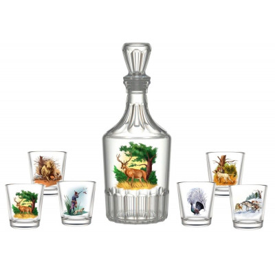 Набор для вина 7пр. арт.1230-Д (Охота)