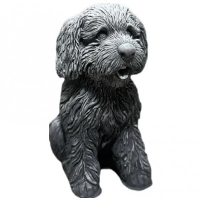 Фигурка из гипса Пудель 7,6см, А-55