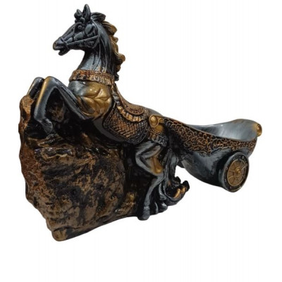 Подставка под бутылку "Колесница"серая 26*40см