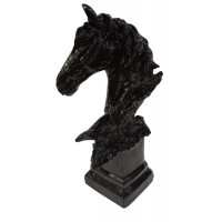 Копилка"Лошадь шахматы"черная 30*17см