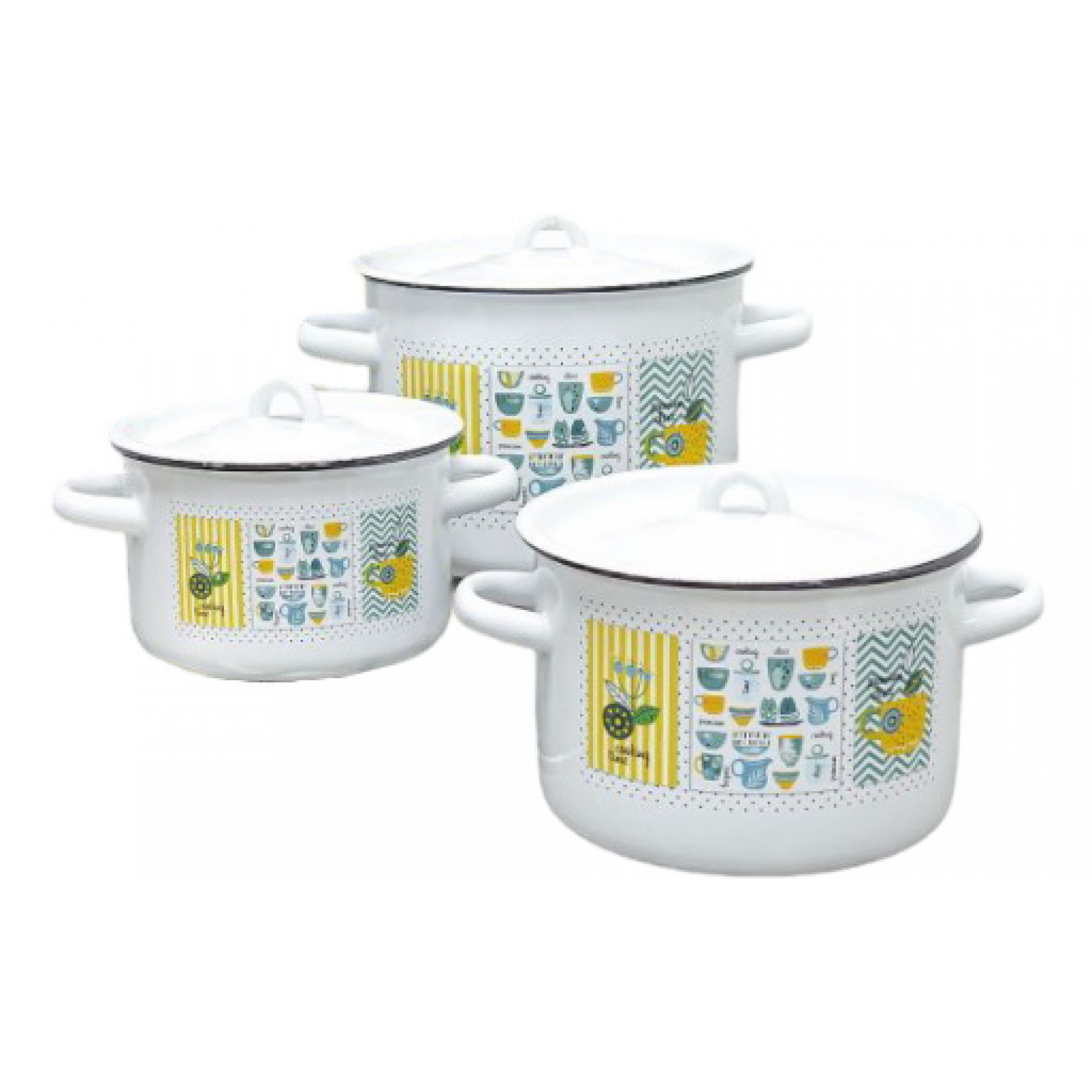 Набор кастрюль 3пр №33 (1,5л;2,9л;4,5л) КАНТРИ