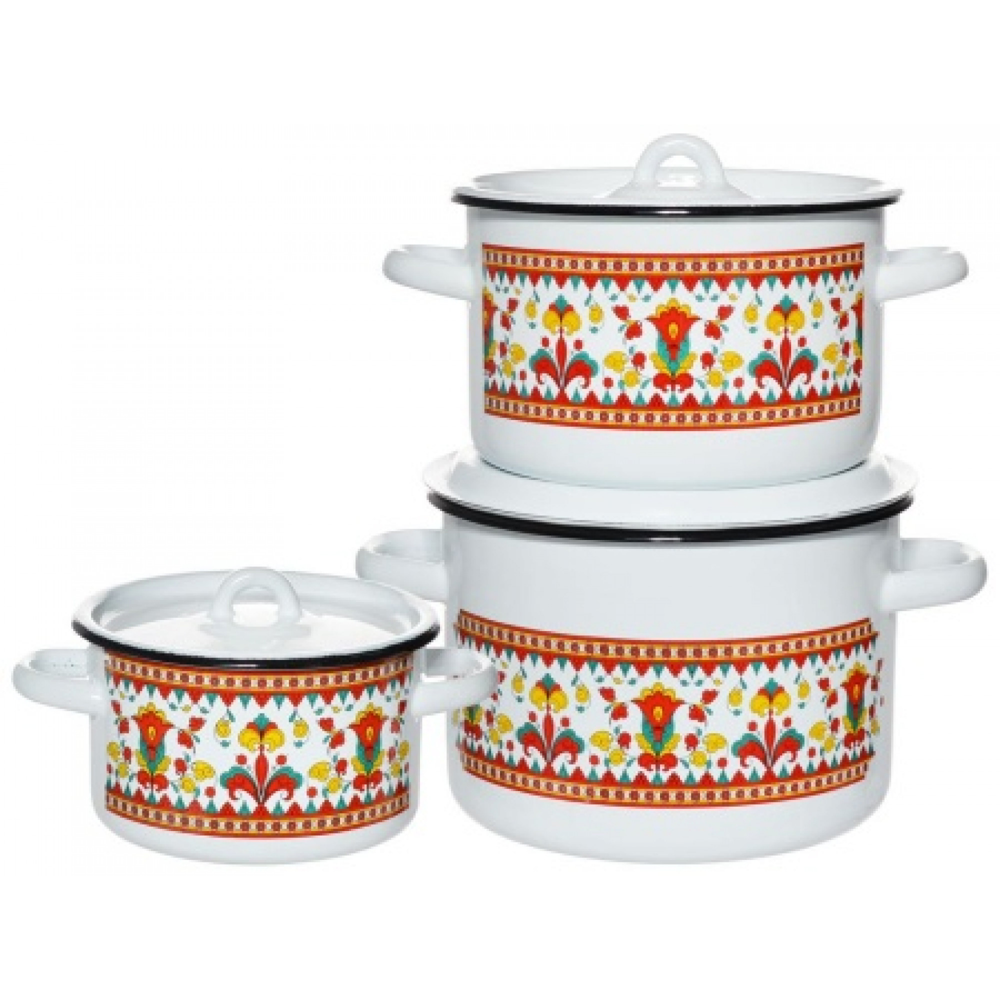Набор кастрюль 3пр №33 (1,5л;2,9л;4,5л) КАРУСЕЛЬ