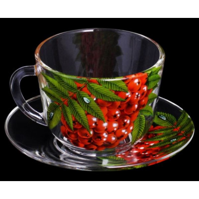 Чайная пара арт.337-Д "Живая природа. Рябинка"