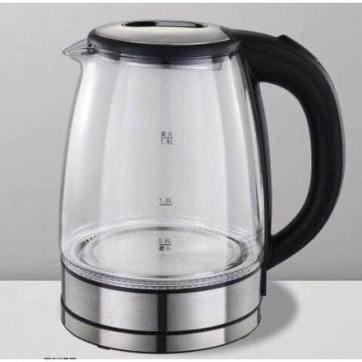 Электр.чайник стекло/метал 2000мл