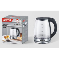 Электр.чайник стекло/металл 2000мл