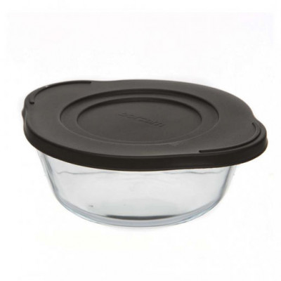 Borcam" кастрюля круглая с пласт.крышкой Серый, 1450 мл 59123 PLS Grey
