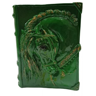 Копилка "Книга"зелёная 20*16см