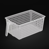 Корзина для хранения с ручкой (прозрачный) (уп.12)