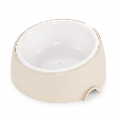 Лего-миска ALTA для животных с наклоном 0,3л (бежевый) (уп.14)