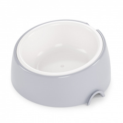 Лего-миска ALTA для животных с наклоном 0,3л (серый) (уп.14)