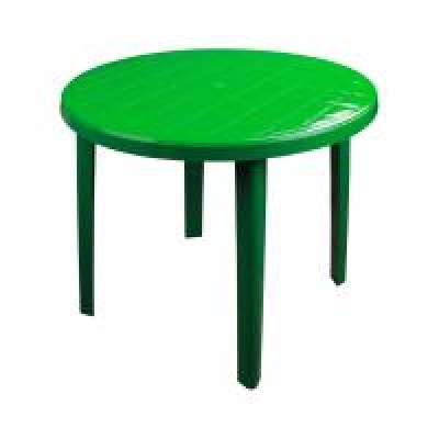 Стол круглый (900х900х750)(зелёный)(уп.1)