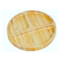 Менажница 3 деления бамбук 19,5*19,5*1,4см