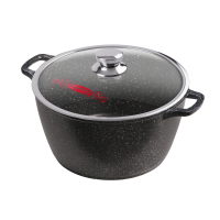 Кастрюля 8л. 300/150 Гранит лит/руч. с кр. (п/у)