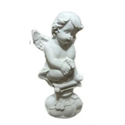 Фигурка из гипса Ангел на колонне 7см, А-10