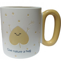 Кружка"Лист" 340мл, 8*9,5см