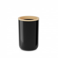 Стакан д/ванной комнаты [БАМБУК] ЧЁРНЫЙ