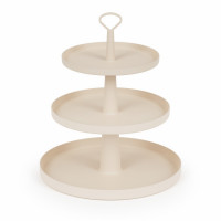 Фруктовница 3-х ярусная средняя [ФЕЕРИЯ] БЕЖЕВАЯ