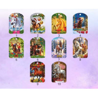 Доска подарочная "Символ года 2026" Лошадка 27*18см