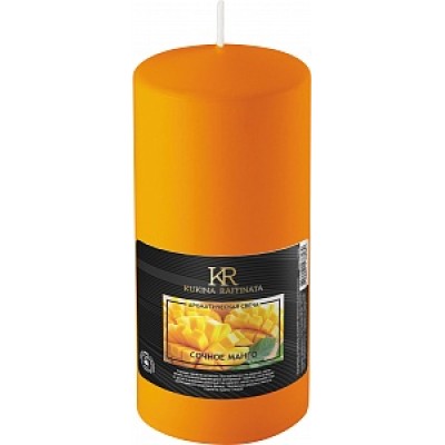 Свеча ароматическая столбик 40*90 "Сочное манго"