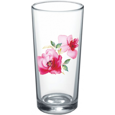 Набор стаканов "Ода" 230 мл "Акварельные цветы", 6 шт.
