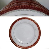 Набор тарелок Красный узор №7 175мм