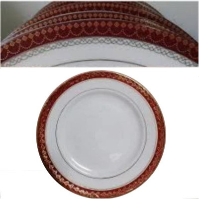Набор тарелок Красный узор №7 175мм