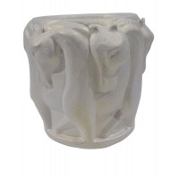 Ваза"Лошадь малая"белая 12*14см