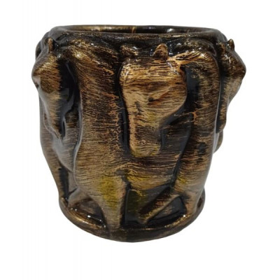 Ваза"Лошадь малая"бронза 12*14см