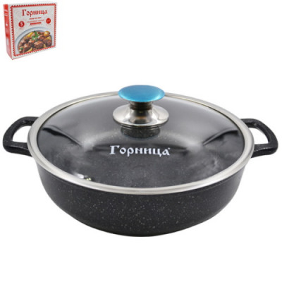 Жаровня 260/70 3,0л. Юбилейная индукц. лит/руч. с кр. (п/у), Иж2611юб