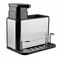 Кухонный органайзер с дозатором на мойку 18*12*19см